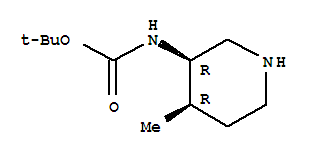 Carbamic acid,(3s,4s)-4-methyl-3-piperidinyl-,1,1-dimethylethyl ester Structure,250275-22-0Structure