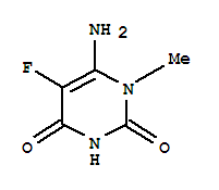 2,4(1H,3h)-pyrimidinedione,6-amino-5-fluoro-1-methyl-(9ci) Structure,250658-21-0Structure