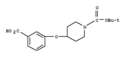 1-Boc-4-(3-carboxy-phenoxy)-piperidine Structure,250681-69-7Structure