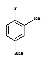 Benzene, 1-fluoro-2-methyl-4-(methylthio)-(9ci) Structure,252555-29-6Structure