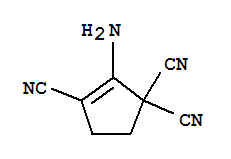 2-Cyclopentene-1,1,3-tricarbonitrile, 2-amino- Structure,252572-08-0Structure