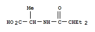 Alanine, n-(2-ethyl-1-oxobutyl)- Structure,252678-54-9Structure