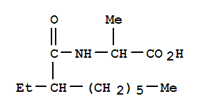 Alanine, n-(2-ethyl-1-oxooctyl)- Structure,252678-55-0Structure