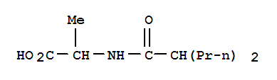 Alanine, n-(1-oxo-2-propylpentyl)- Structure,252678-56-1Structure