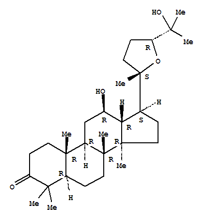 20S,24R-Epoxy-dammar-12,25-diol-3-one Structure,25279-15-6Structure