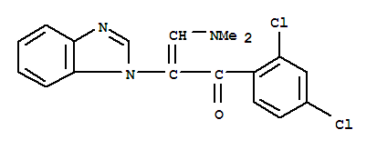 2-Propen-1-one, 2-(1h-benzimidazol-1-yl)-1-(2,4-dichlorophenyl)-3-(dimethylamino)- Structure,252954-63-5Structure