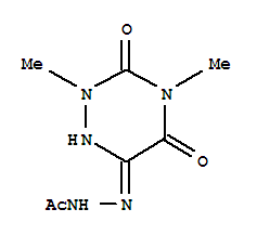 Acetic acid, 2-(2,3,4,5-tetrahydro-2,4-dimethyl-3,5-dioxo-1,2,4-triazin-6-yl)hydrazide (9ci) Structure,255369-61-0Structure