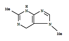 1H-purine,6,7-dihydro-2,7-dimethyl-(9ci) Structure,255902-03-5Structure