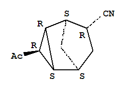 Tricyclo[3.2.1.02,4]octane-6-carbonitrile, 3-acetyl-, (1r,2r,3s,4s,5r,6s)-rel-(9ci) Structure,256398-13-7Structure