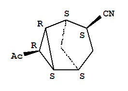 Tricyclo[3.2.1.02,4]octane-6-carbonitrile, 3-acetyl-, (1r,2r,3s,4s,5r,6r)-rel-(9ci) Structure,256398-14-8Structure