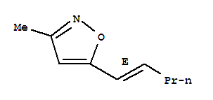 Isoxazole, 3-methyl-5-(1e)-1-pentenyl-(9ci) Structure,256486-37-0Structure