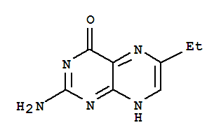 4(1H)-pteridinone,2-amino-6-ethyl-(9ci) Structure,25716-32-9Structure