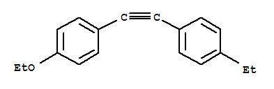 1-Ethoxy-4-(2-(4-ethylphenyl)ethynyl)benzene Structure,258283-96-4Structure