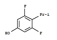 Phenol, 3,5-difluoro-4-(1-methylethyl)-(9ci) Structure,258874-91-8Structure