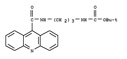 (3-[(Acridine-9-carbonyl)-amino]-propyl)-carbamic acid tert-butyl ester Structure,259222-01-0Structure