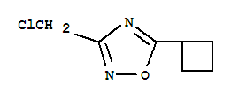 1,2,4-Oxadiazole,3-(chloromethyl)-5-cyclobutyl-(9ci) Structure,259683-88-0Structure