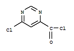 4-Pyrimidinecarbonyl chloride, 6-chloro-(9ci) Structure,263270-52-6Structure