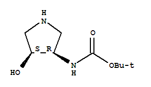 [(3R,4s)-4-hydroxypyrrolidin-3-yl]carbamic acid tert-butyl ester Structure,265108-25-6Structure