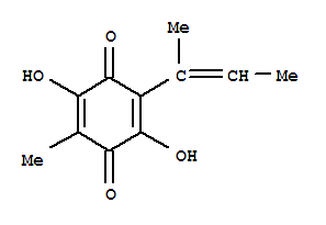 2,5-Cyclohexadiene-1,4-dione,2,5-dihydroxy-3-methyl-6-(1-methyl-1-propenyl)-(9ci) Structure,2654-69-5Structure