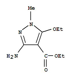 1H-pyrazole-4-carboxylicacid,3-amino-5-ethoxy-1-methyl-,ethylester(9ci) Structure,265664-21-9Structure