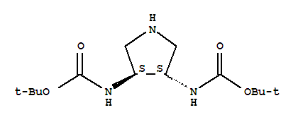 (S,s)-3,4-trans-(n-boc)-diaminopyrrolidine Structure,267228-02-4Structure