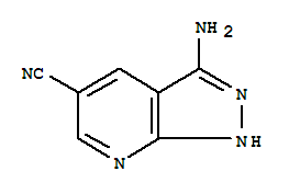 1H-pyrazolo[3,4-b]pyridine-5-carbonitrile, 3-amino- Structure,267413-11-6Structure