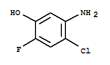 Phenol, 5-amino-4-chloro-2-fluoro- Structure,270899-93-9Structure