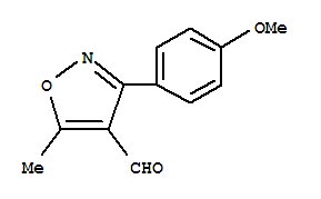 4-Isoxazolecarboxaldehyde,3-(4-methoxyphenyl)-5-methyl-(9ci) Structure,273223-12-4Structure