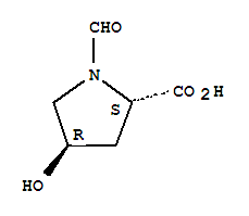 Proline, 1-formyl-4-hydroxy-, l-(8ci) Structure,27585-28-0Structure