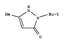 2-Tert-butyl-5-methyl-1,2-dihydropyrazol-3-one Structure,277299-79-3Structure