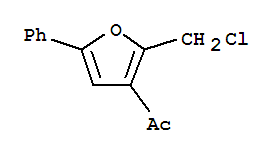 1-(2-(Chloromethyl)-5-phenylfuran-3-yl)ethanone Structure,281198-93-4Structure