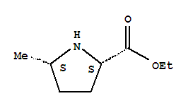 Proline, 5-methyl-, ethyl ester, cis-(8ci) Structure,28168-91-4Structure