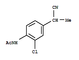 2-(4-Acetamino-3-chlorophenyl)propionitrile Structure,28581-73-9Structure