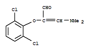 2-(2,6-Dichlorophenoxy)-3-(dimethylamino)acrylaldehyde Structure,286840-92-4Structure