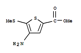 2-Thiophenecarboxylicacid,4-amino-5-(methylthio)-,methylester(9ci) Structure,288370-80-9Structure