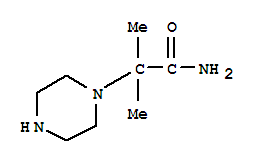 2-Methyl-2-(piperazin-1-yl)propanamide Structure,288379-86-2Structure