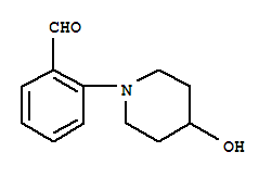 2-(4-Hydroxy-1-piperidinyl)benzaldehyde Structure,291545-00-1Structure