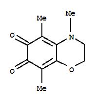 2H-1,4-benzoxazine-6,7-dione,3,4-dihydro-4,5,8-trimethyl-(8ci) Structure,29441-77-8Structure