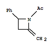 Azetidine, 1-acetyl-2-methylene-4-phenyl-(9ci) Structure,294862-16-1Structure