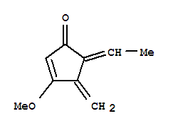 2-Cyclopenten-1-one,5-ethylidene-3-methoxy-4-methylene-(9ci) Structure,297753-36-7Structure