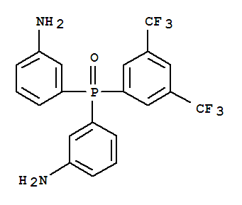 Bis(3-aminophenyl) 3,5-di(trifluoromethyl)phenylphosphine oxide Structure,299176-31-1Structure