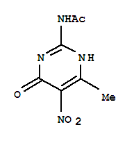 2-N-acetylamino-6-methyl-5-nitropyrimidin-4-one Structure,299916-90-8Structure