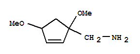 2-Cyclopentene-1-methanamine,1,4-dimethoxy-(9ci) Structure,300681-03-2Structure