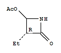 2-Azetidinone,4-(acetyloxy)-3-ethyl-,(3r)-(9ci) Structure,301154-81-4Structure