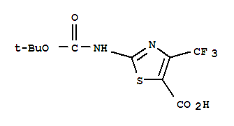 2-[(Tert-butoxycarbonyl)amino]-4-(trifluoromethyl)-1,3-thiazole-5-carboxylic acid Structure,302963-97-9Structure