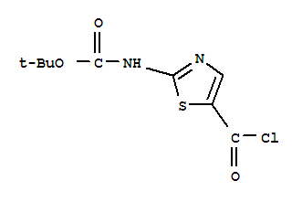 2-Methyl-2-propanyl [5-(chlorocarbonyl)-1,3-thiazol-2-yl]carbamate Structure,302964-20-1Structure