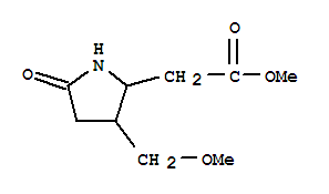 Methyl 2-[3-(methoxymethyl)-5-oxo-2-pyrrolidinyl]acetate Structure,303010-19-7Structure