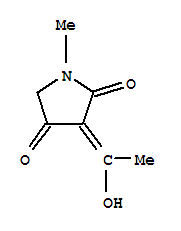 2,4-Pyrrolidinedione, 3-(1-hydroxyethylidene)-1-methyl-(9ci) Structure,303081-90-5Structure