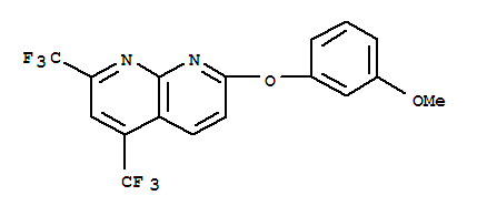 1,8-Naphthyridine,7-(3-methoxyphenoxy)-2,4-bis(trifluoromethyl)-(9ci) Structure,303996-17-0Structure