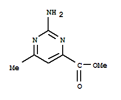 4-Pyrimidinecarboxylicacid,2-amino-6-methyl-,methylester(9ci) Structure,304868-33-5Structure